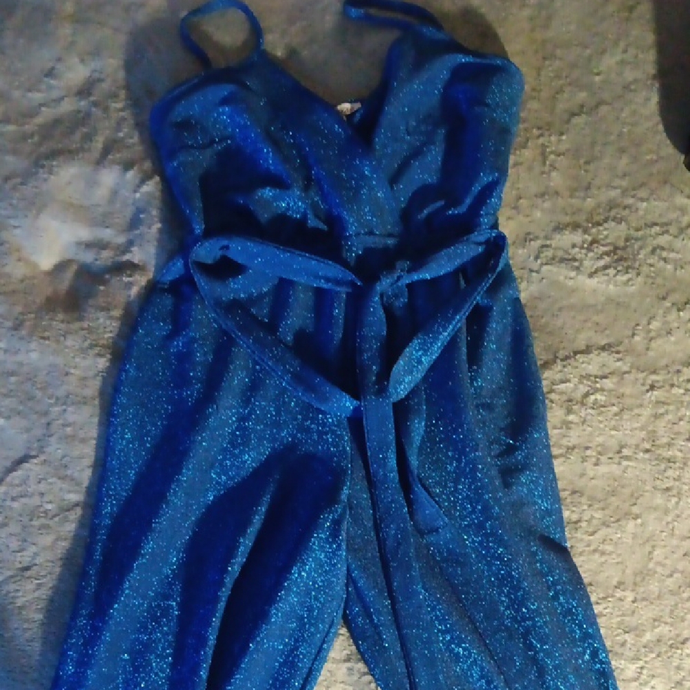 Sparkling Blue Jumpsuit